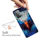 For Samsung Galaxy A32 4G Shockproof Painted Transparent TPU Protective Case(Blu-ray Carving)