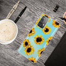 For Samsung Galaxy A32 4G Shockproof Painted Transparent TPU Protective Case(Yellow Chrysanthemum)