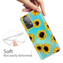 For Samsung Galaxy A32 4G Shockproof Painted Transparent TPU Protective Case(Yellow Chrysanthemum)