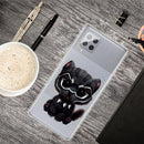 For Samsung Galaxy A32 4G Shockproof Painted Transparent TPU Protective Case(Panther)