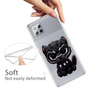 For Samsung Galaxy A32 4G Shockproof Painted Transparent TPU Protective Case(Panther)