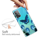For Samsung Galaxy A32 4G Shockproof Painted Transparent TPU Protective Case(Dream Butterfly)