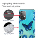 For Samsung Galaxy A32 4G Shockproof Painted Transparent TPU Protective Case(Dream Butterfly)