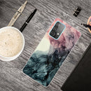 For Samsung Galaxy A32 4G Frosted Fashion Marble Shockproof TPU Protective Case(Abstract Black)