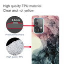 For Samsung Galaxy A32 4G Frosted Fashion Marble Shockproof TPU Protective Case(Abstract Black)