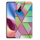 For Xiaomi Redmi K40 / K40 Pro Frosted Fashion Marble Shockproof TPU Protective Case(Rhombus Gradient)