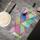For Xiaomi Redmi K40 / K40 Pro Frosted Fashion Marble Shockproof TPU Protective Case(Rhombus Gradient)
