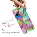 For Xiaomi Redmi K40 / K40 Pro Frosted Fashion Marble Shockproof TPU Protective Case(Rhombus Gradient)