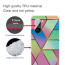 For Xiaomi Redmi K40 / K40 Pro Frosted Fashion Marble Shockproof TPU Protective Case(Rhombus Gradient)
