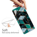 For Xiaomi Redmi K40 / K40 Pro Frosted Fashion Marble Shockproof TPU Protective Case(Rhombus Dark Green)