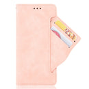 For Motorola Moto E6i Skin Feel Calf Pattern Horizontal Flip Leather Case with Holder & Card Slots & Photo Frame(Pink)