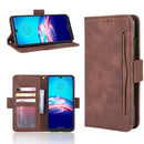 For Motorola Moto E6i Skin Feel Calf Pattern Horizontal Flip Leather Case with Holder & Card Slots & Photo Frame(Brown)