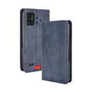 For UMIDIGI Bison Magnetic Buckle Retro Crazy Horse Texture Horizontal Flip Leather Case with Holder & Card Slots & Photo Frame(Blue)
