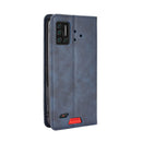 For UMIDIGI Bison Magnetic Buckle Retro Crazy Horse Texture Horizontal Flip Leather Case with Holder & Card Slots & Photo Frame(Blue)