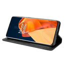 For OnePlus 9 Pro Magnetic Buckle Retro Crazy Horse Texture Horizontal Flip Leather Case with Holder & Card Slots & Photo Frame(Black)