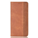 For OnePlus 9 Pro Magnetic Buckle Retro Crazy Horse Texture Horizontal Flip Leather Case with Holder & Card Slots & Photo Frame(Brown)