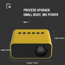 T500 1920x1080P 80 Lumens Portable Mini Home Theater LED HD Digital Projector Without Remote Control & Adaptor(White)