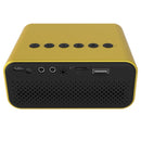 T500 1920x1080P 80 Lumens Portable Mini Home Theater LED HD Digital Projector With Remote Control & Adaptor(Yellow)