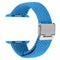 Braided + Stainless Steel Watch Band For Apple Watch Series 7 41mm / 6 & SE & 5 & 4 40mm / 3 & 2 & 1 38mm(Blue)