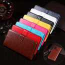 For Blackview A70 idewei Crazy Horse Texture Horizontal Flip Leather Case with Holder & Card Slots & Wallet(Red)