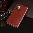 For Samsung Galaxy A32 4G idewei Crazy Horse Texture Horizontal Flip Leather Case with Holder & Card Slots & Wallet(Sky Blue)