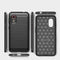 For Samsung Galaxy Xcover 5 Brushed Texture Carbon Fiber TPU Case(Black)