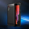 For Samsung Galaxy Xcover 5 Brushed Texture Carbon Fiber TPU Case(Black)