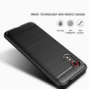 For Samsung Galaxy Xcover 5 Brushed Texture Carbon Fiber TPU Case(Navy Blue)