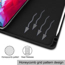 Pure Color Horizontal Flip TPU + PU Leather Tablet Case with Three-folding Holder & Sleep / Wake-up Function & Pen Slot For iPad Pro 11 (2021)(Dard Green)