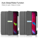 Pure Color Horizontal Flip TPU + PU Leather Tablet Case with Three-folding Holder & Sleep / Wake-up Function & Pen Slot For iPad Pro 11 (2021)(Grey)