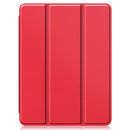 Pure Color Horizontal Flip TPU + PU Leather Tablet Case with Three-folding Holder & Sleep / Wake-up Function & Pen Slot For iPad Pro 11 (2021)(Red)