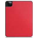 Pure Color Horizontal Flip TPU + PU Leather Tablet Case with Three-folding Holder & Sleep / Wake-up Function & Pen Slot For iPad Pro 11 (2021)(Red)