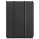 Horizontal Flip Honeycomb TPU + PU Leather Tablet Case with Three-folding Holder & Sleep / Wake-up Function & Pen Slot For iPad Pro 12.9 (2021)(Black)