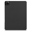 Horizontal Flip Honeycomb TPU + PU Leather Tablet Case with Three-folding Holder & Sleep / Wake-up Function & Pen Slot For iPad Pro 12.9 (2021)(Black)