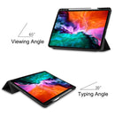 Horizontal Flip Honeycomb TPU + PU Leather Tablet Case with Three-folding Holder & Sleep / Wake-up Function & Pen Slot For iPad Pro 12.9 (2021)(Black)