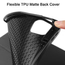 Horizontal Flip Honeycomb TPU + PU Leather Tablet Case with Three-folding Holder & Sleep / Wake-up Function & Pen Slot For iPad Pro 12.9 (2021)(Black)