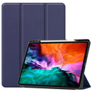 Horizontal Flip Honeycomb TPU + PU Leather Tablet Case with Three-folding Holder & Sleep / Wake-up Function & Pen Slot For iPad Pro 12.9 (2021)(Dark Blue)