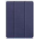Horizontal Flip Honeycomb TPU + PU Leather Tablet Case with Three-folding Holder & Sleep / Wake-up Function & Pen Slot For iPad Pro 12.9 (2021)(Dark Blue)