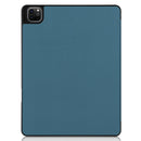 Horizontal Flip Honeycomb TPU + PU Leather Tablet Case with Three-folding Holder & Sleep / Wake-up Function & Pen Slot For iPad Pro 12.9 (2021)(Dark Green)