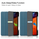 Horizontal Flip Honeycomb TPU + PU Leather Tablet Case with Three-folding Holder & Sleep / Wake-up Function & Pen Slot For iPad Pro 12.9 (2021)(Dark Green)