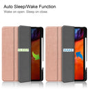 Horizontal Flip Honeycomb TPU + PU Leather Tablet Case with Three-folding Holder & Sleep / Wake-up Function & Pen Slot For iPad Pro 12.9 (2021)(Rose Gold)