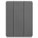 Horizontal Flip Honeycomb TPU + PU Leather Tablet Case with Three-folding Holder & Sleep / Wake-up Function & Pen Slot For iPad Pro 12.9 (2021)(Grey)