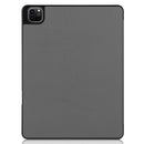 Horizontal Flip Honeycomb TPU + PU Leather Tablet Case with Three-folding Holder & Sleep / Wake-up Function & Pen Slot For iPad Pro 12.9 (2021)(Grey)