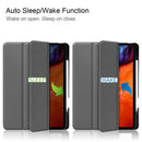 Horizontal Flip Honeycomb TPU + PU Leather Tablet Case with Three-folding Holder & Sleep / Wake-up Function & Pen Slot For iPad Pro 12.9 (2021)(Grey)