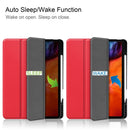 Horizontal Flip Honeycomb TPU + PU Leather Tablet Case with Three-folding Holder & Sleep / Wake-up Function & Pen Slot For iPad Pro 12.9 (2021)(Red)