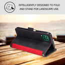 For Samsung Galaxy A12 5G Retro Splicing Horizontal Flip Leather Case with Card Slots & Holder & Wallet(Red)