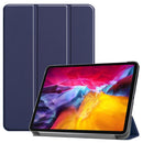 Custer Texture Leather Smart Tablet Case For iPad Pro 11 2018 / 2021(Dark Blue)