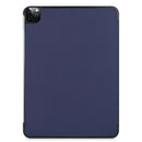 Custer Texture Leather Smart Tablet Case For iPad Pro 11 2018 / 2021(Dark Blue)