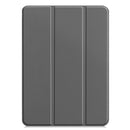 Custer Texture Leather Smart Tablet Case For iPad Pro 11 2018 / 2021(Grey)