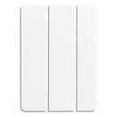 Custer Texture Leather Smart Tablet Case For iPad Pro 11 2018 / 2021(White)
